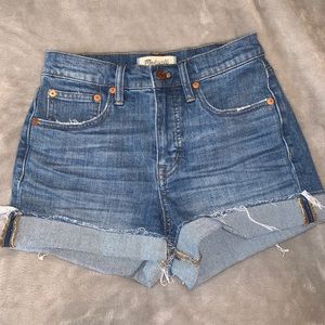 Madewell High Rise Denim Shorts